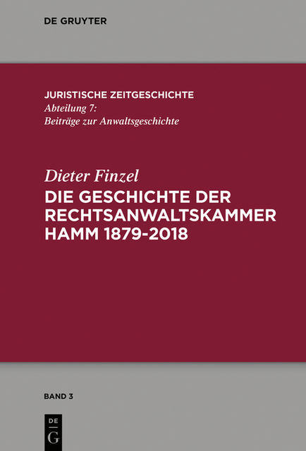 Die Geschichte der Rechtsanwaltskammer Hamm, Dieter Finzel