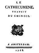 Le Cathécumène, traduit du chinois, NA