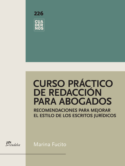 Curso práctico de redacción para abogados, Marina Fucito