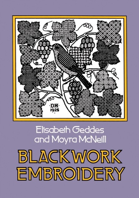 Blackwork Embroidery, Elizabeth Geddes