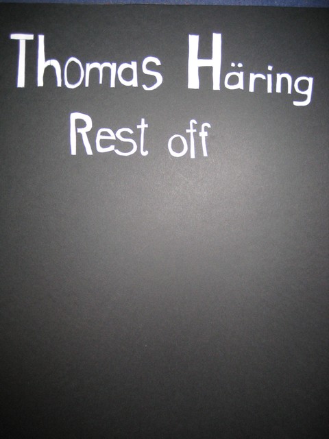 Rest off, Thomas Häring