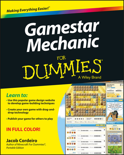 Gamestar Mechanic For Dummies, Jacob Cordeiro
