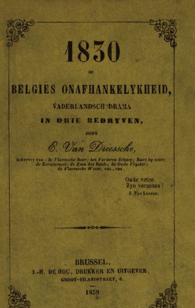 1830 of Belgiës onafhankelykheid, Emmanuel van Driessche