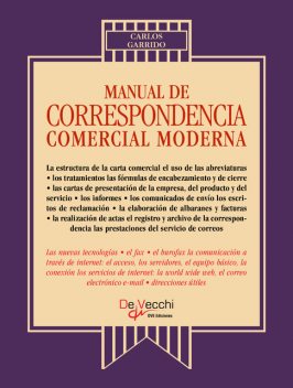 Manual de correspondencia comercial moderna, Carlos Garrido