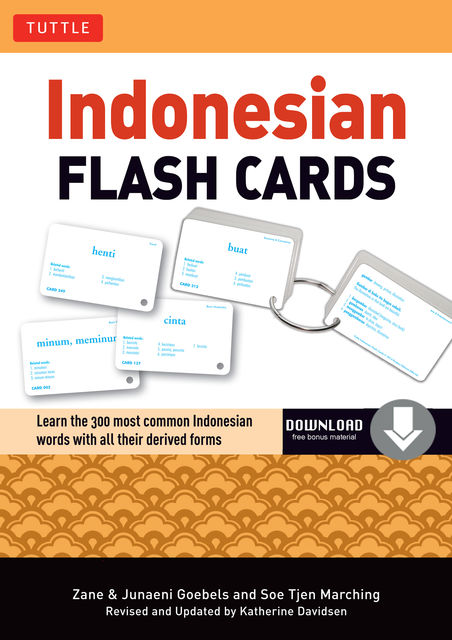 Indonesian Flash Cards, Zane Goebel, Junaeni Goebel, Soe Tjen Marching