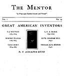 The Mentor: Great American Inventors, Vol. 1, Num. 29, Serial No. 29, H.Addington Bruce