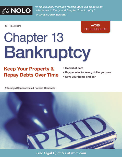 Chapter 13 Bankruptcy, Stephen Elias, Kathleen Michon, Patricia Dzikowski