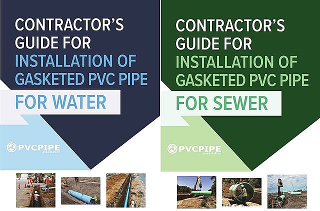 Contractor's Guide for Installation of Gasketed PVC Pipe for Water / for Sewer, Uni-Bell PVC Pipe Association