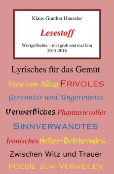 Lesestoff, Klaus-Gunther Häuseler