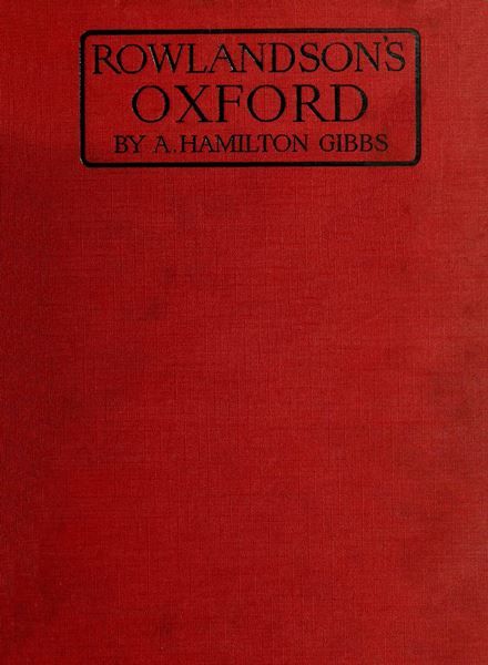 Rowlandson's Oxford, A. Hamilton Gibbs