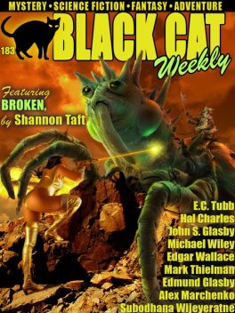 Black Cat Weekly #183, E.C.Tubb, Edgar Wallace, Edmund Glasby, Hal Charles, Michael Wiley, Mark Thielman, Shannon Taft, Alex Marchenko, John Glasby S., Subodhana Wijeyeratne