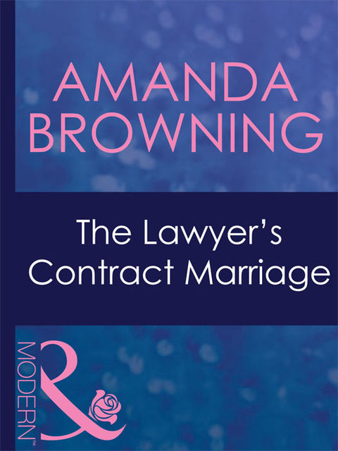 The Lawyer's Contract Marriage, Amanda Browning