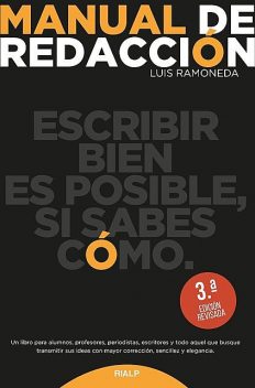 Manual de redacción, Luis Ramoneda Molins