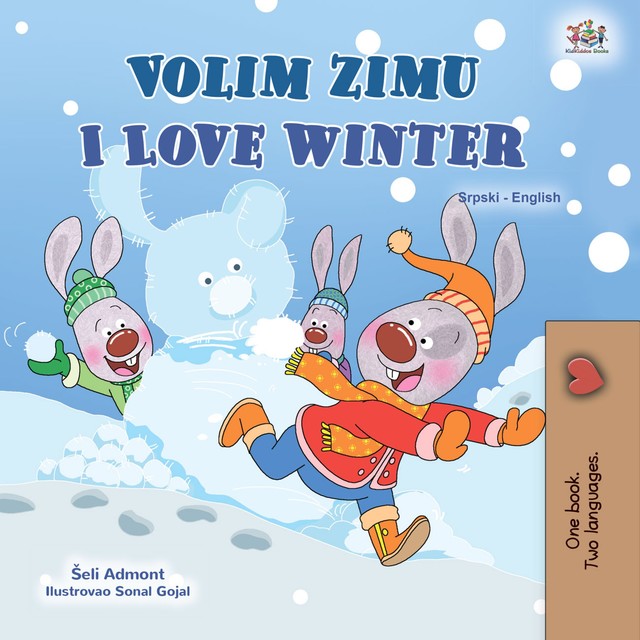 Volim zimu I Love Winter, KidKiddos Books, Shelley Admont