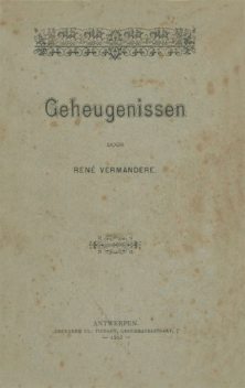 Geheugenissen, René Vermandere