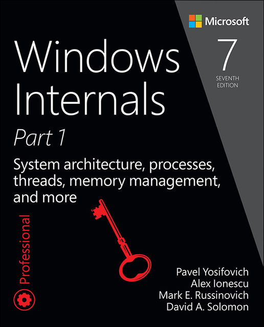 Windows Internals, Part 1: System architecture, processes, threads, memory management, and more, David A. Solomon, Pavel Yosifovich, Alex Ionescu