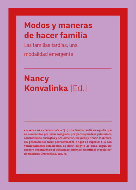 Modos y maneras de hacer familia, Nancy Konvalinka