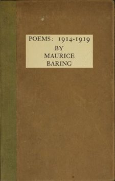 Poems, 1914–1919, Maurice Baring