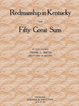 Redmanship in Kentucky for Fifty Great Suns, Frank Smith