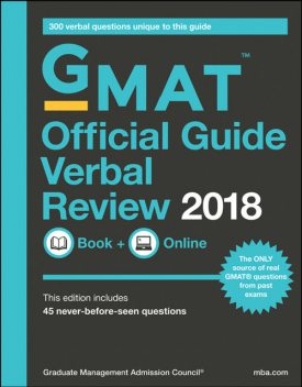 GMAT Official Guide 2018 Verbal Review, GMAC