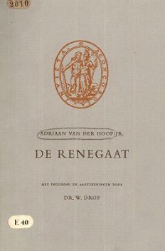 De renegaat, Adriaan van der Hoop jr.