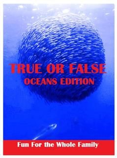 True or False Oceans Edition, Nature Childrens eBooks