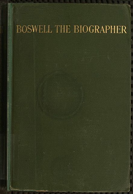 Boswell the Biographer, George Herbert Leigh Mallory