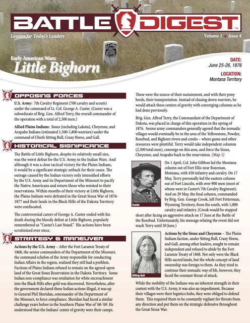 Battle Digest: Little Bighorn, Michael E. Haskew