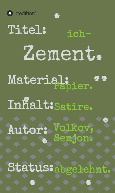 ich-Zement, Semjon Volkov
