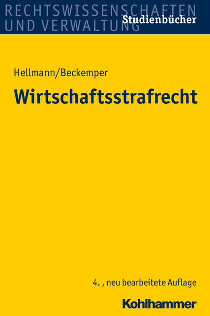 Wirtschaftsstrafrecht, Uwe Hellmann, Katharina Beckemper