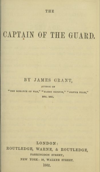 The Captain of the Guard, archaeologist James Grant
