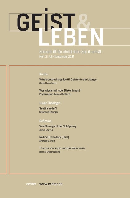 Geist & Leben 3/2021, Echter Verlag