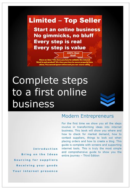 Complete Steps to a First Online Business Modern Entrepreneurs 3rd Edition, OnlineBusinessWorkz