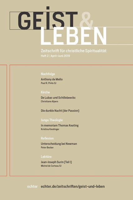 Geist & Leben 2/2019, Echter Verlag