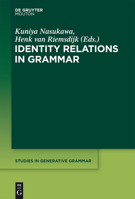 Identity Relations in Grammar, Henk Riemsdijk, Kuniya Nasukawa