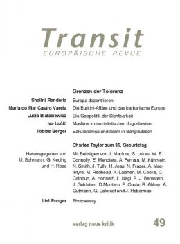 Transit 49. Europäische Revue, Iva Lucic, Luiza Bialasiecwicz, Tobias Berger