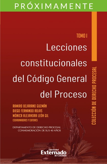 Lecciones constitucionales del código general del proceso. Tomo I, Ramiro Bejarano Guzmán, Diego Fernando Rojas y Mónica Alejandra León Gil