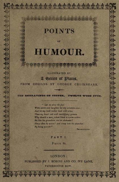 Points of Humour, Part 1 (of 2), George Cruikshank