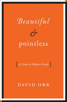 Beautiful & Pointless, David Orr