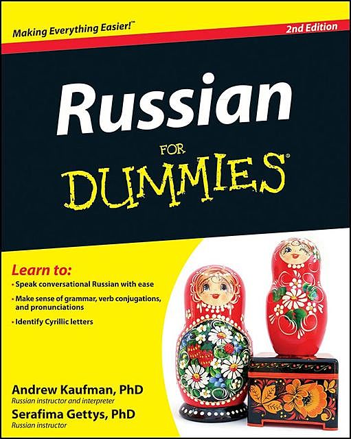 Russian For Dummies, Andrew Kaufman, Serafima Gettys