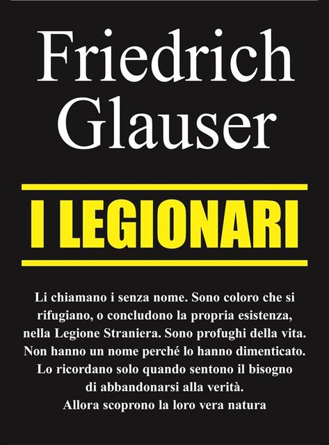 I legionari, Friedrich Glauser