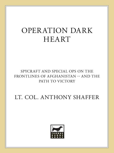 Operation Dark Heart, Anthony Shaffer