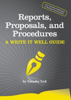 Reports, Proposals, and Procedures, Natasha Terk
