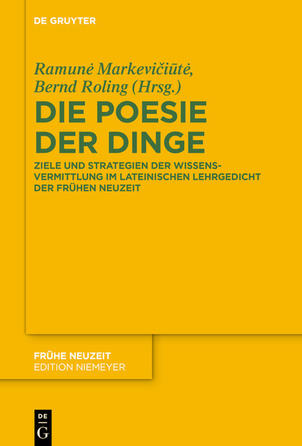Die Poesie der Dinge, Bernd Roling, Ramunė Markevičiūtė