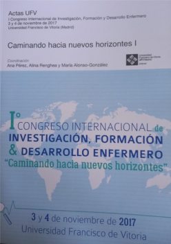 I Congreso internacional de investigación, formación & desarrollo enfermero, Mariana Alina Renghea