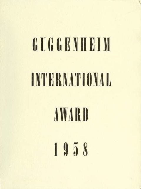 Guggenheim International Award, 1958, Louise Averill, Svendsen