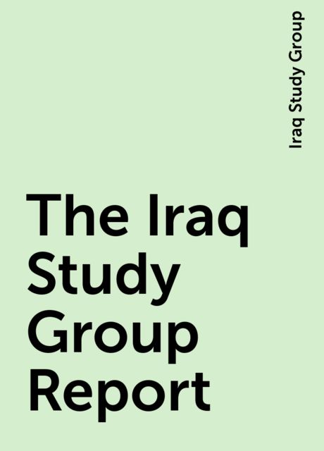 The Iraq Study Group Report, Iraq Study Group