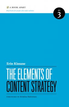 The Elements of Content Strategy, Erin Kissane