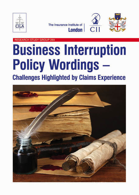Business Interruption Policy Wordings, Damian Glynn, Harry Roberts