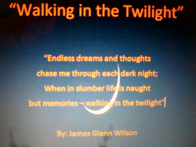 “Walking in the Twilight”, James Wilson